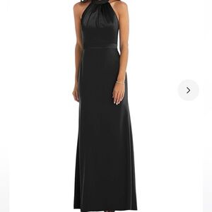 Black After Six halter dress - size 6R worn once and dry cleaned!